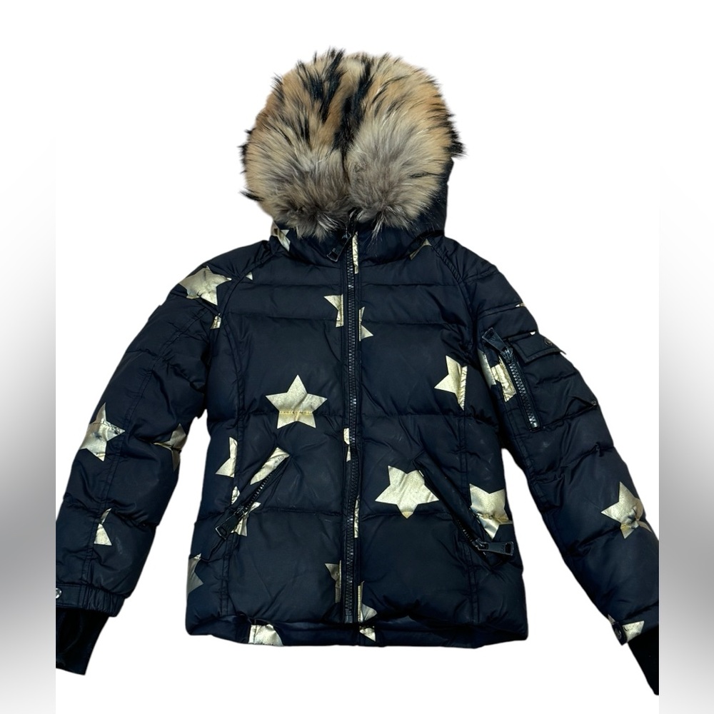 SAM. Designer girls down winter coat- size 10.